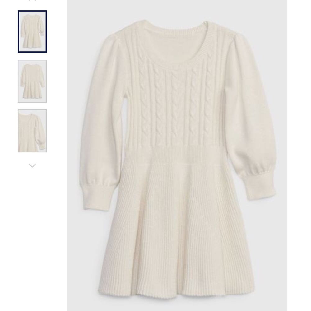 GAP Sweater Dress Beige dress fit n flare Toddler 5